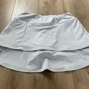 Footjoy Skort Womens M Gray Golf Tennis Skirt Pull-On Zip Pockets Stretch